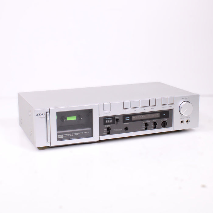 Akai CS-F12 Stereo Cassette Deck Dolby NR Silver Face (1982)-Cassette Players & Recorders-SpenCertified-vintage-refurbished-electronics