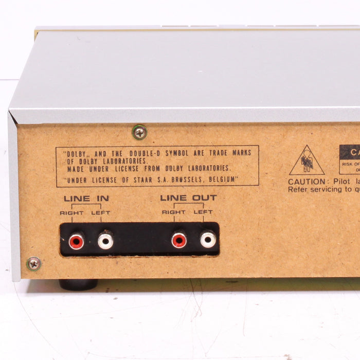 Akai CS-F12 Stereo Cassette Deck Dolby NR Silver Face (1982)-Cassette Players & Recorders-SpenCertified-vintage-refurbished-electronics