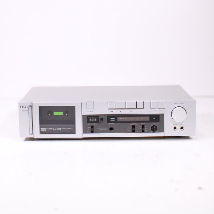 Akai CS-F12 Stereo Cassette Deck Dolby NR Silver Face (1982)-Cassette Players & Recorders-SpenCertified-vintage-refurbished-electronics