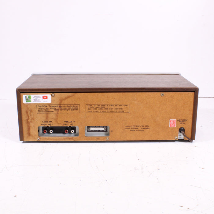 Akai CS-M3 Stereo Cassette Deck Silver Face Dolby Vintage (1981-82)-Cassette Players & Recorders-SpenCertified-vintage-refurbished-electronics