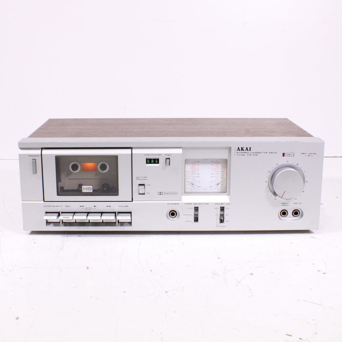 Akai CS-M3 Stereo Cassette Deck Silver Face Dolby Vintage (1981-82)-Cassette Players & Recorders-SpenCertified-vintage-refurbished-electronics