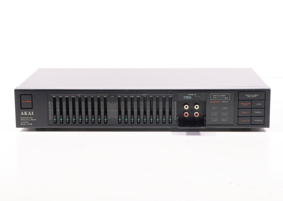 Akai EA-A2 Vintage 9-Band Stereo Graphic Equalizer with Front Audio Input-Equalizers-SpenCertified-vintage-refurbished-electronics