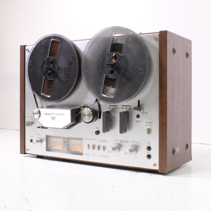 Akai GX-4000D Stereo Reel to Reel Tape Recorder (AS-IS) REELS NOT INCLUDED-Reel-to-Reel Tape Players & Recorders-SpenCertified-vintage-refurbished-electronics