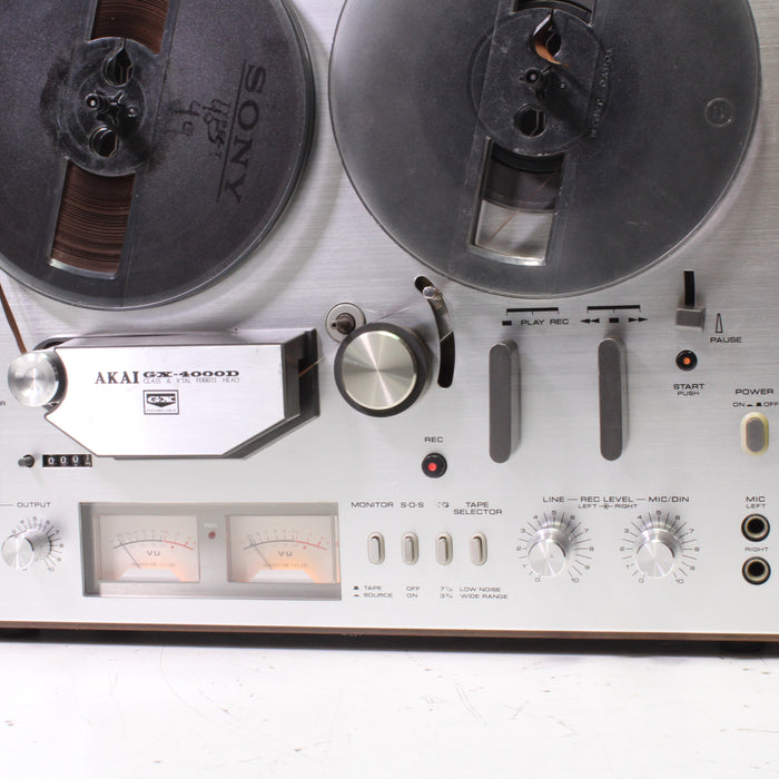 Akai GX-4000D Stereo Reel to Reel Tape Recorder (AS-IS) REELS NOT INCLUDED-Reel-to-Reel Tape Players & Recorders-SpenCertified-vintage-refurbished-electronics