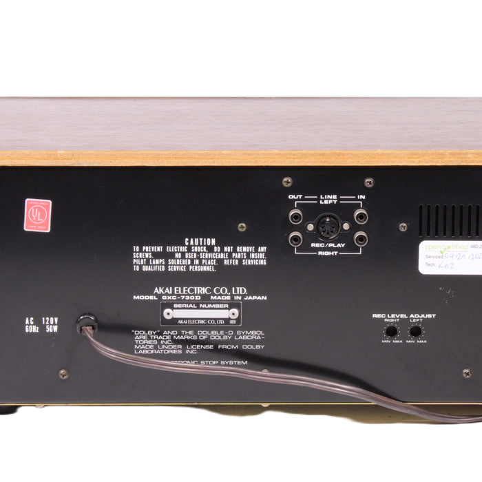 Akai GXC-730D Stereo Compact Cassette Deck Auto-Reverse Wood Side Panels-Cassette Players & Recorders-SpenCertified-vintage-refurbished-electronics