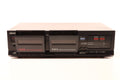 Akai HX-A301W Stereo Double Cassette Deck (Black)