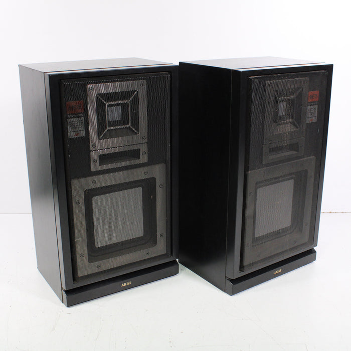 Akai SW-M515 2-Way Speaker System Rare Classic Design-Speakers-SpenCertified-vintage-refurbished-electronics