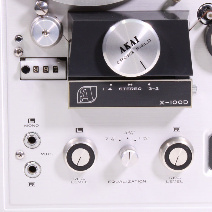 Akai X-100D 4-Speed 3-Head Reel to Reel Tape Recorder (AS-IS?)-Reel-to-Reel Tape Players & Recorders-SpenCertified-vintage-refurbished-electronics