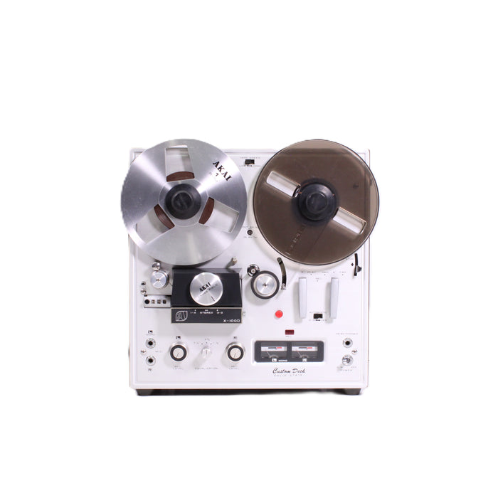 Akai X-100D 4-Speed 3-Head Reel to Reel Tape Recorder (AS-IS?)-Reel-to-Reel Tape Players & Recorders-SpenCertified-vintage-refurbished-electronics