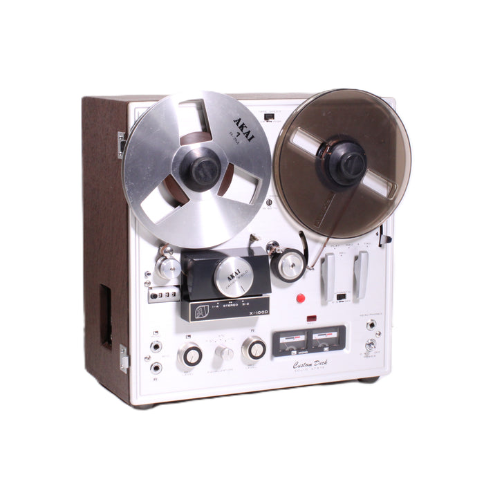 Akai X-100D 4-Speed 3-Head Reel to Reel Tape Recorder (AS-IS?)-Reel-to-Reel Tape Players & Recorders-SpenCertified-vintage-refurbished-electronics