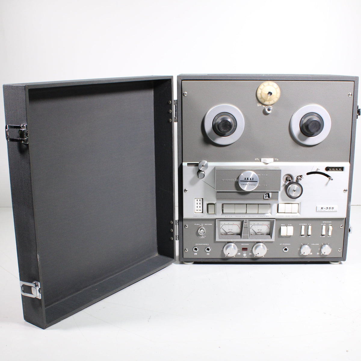 Akai X-355 Vintage Cross-Field 4-Track Reel to Reel Deck (1966
