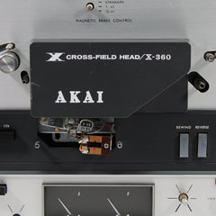 直販直営AKAI X-V　Cross-Field Head　4tr 2ch 4speed　ステレオスピーカー内蔵 オープンリールデッキ