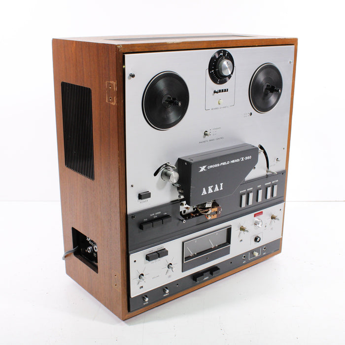 Akai X-360 Cross-Field Head Reverse-O-Matic Reel-to-Reel Player Recorder (AS IS)-Reel-to-Reel Tape Players & Recorders-SpenCertified-vintage-refurbished-electronics