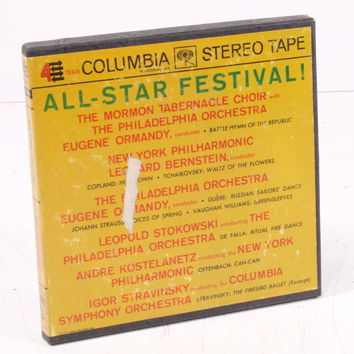 All-Star Festival! – The Mormon Tabernacle Choir & The Philadelphia Orchestra / Eugene Ormandy Reel to Reel Tape 7" 1/4" 7½ IPS Columbia Stereo Tape Grand Choral Classical-Reel-to-Reel Tape-SpenCertified-vintage-refurbished-electronics