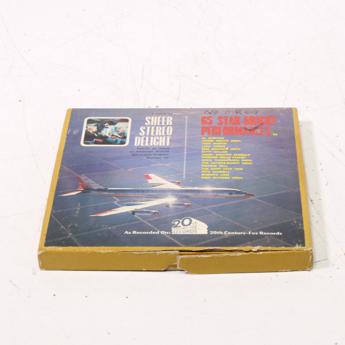American Airlines Astrovision Reel Popular Program No. 10 7" Reel Vintage In-Flight Entertainment Film-Reel-to-Reel Tape-SpenCertified-vintage-refurbished-electronics