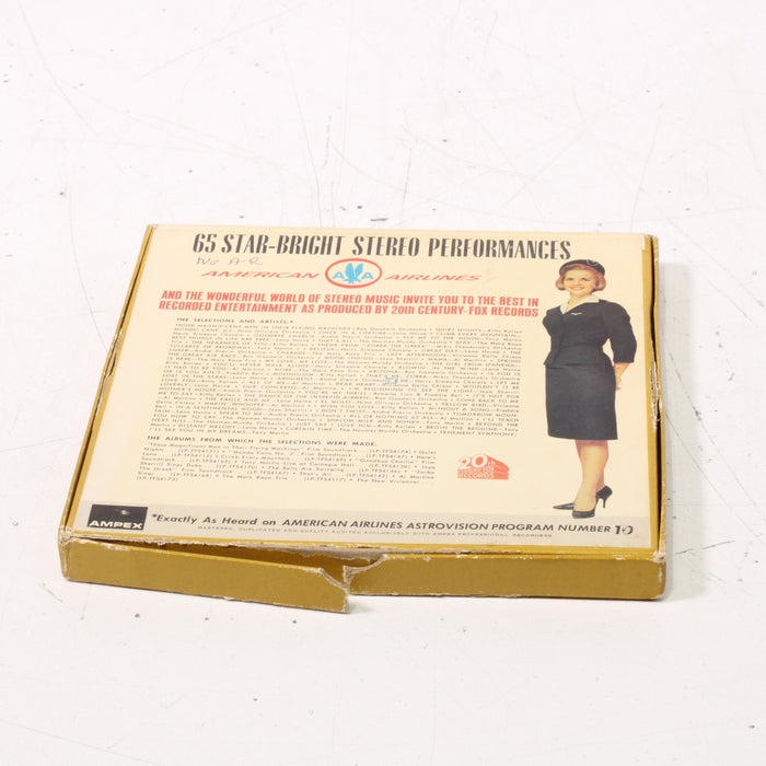 American Airlines Astrovision Reel Popular Program No. 10 7" Reel Vintage In-Flight Entertainment Film-Reel-to-Reel Tape-SpenCertified-vintage-refurbished-electronics