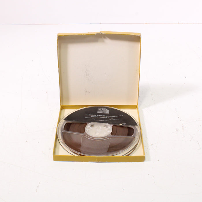 American Airlines Astrovision Reel Popular Program No. 10 7" Reel Vintage In-Flight Entertainment Film-Reel-to-Reel Tape-SpenCertified-vintage-refurbished-electronics