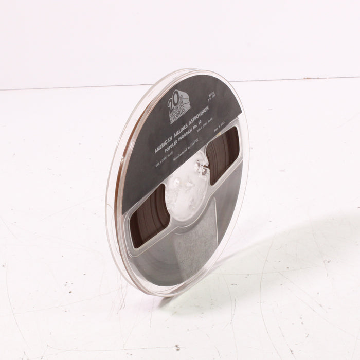 American Airlines Astrovision Reel Popular Program No. 10 7" Reel Vintage In-Flight Entertainment Film-Reel-to-Reel Tape-SpenCertified-vintage-refurbished-electronics