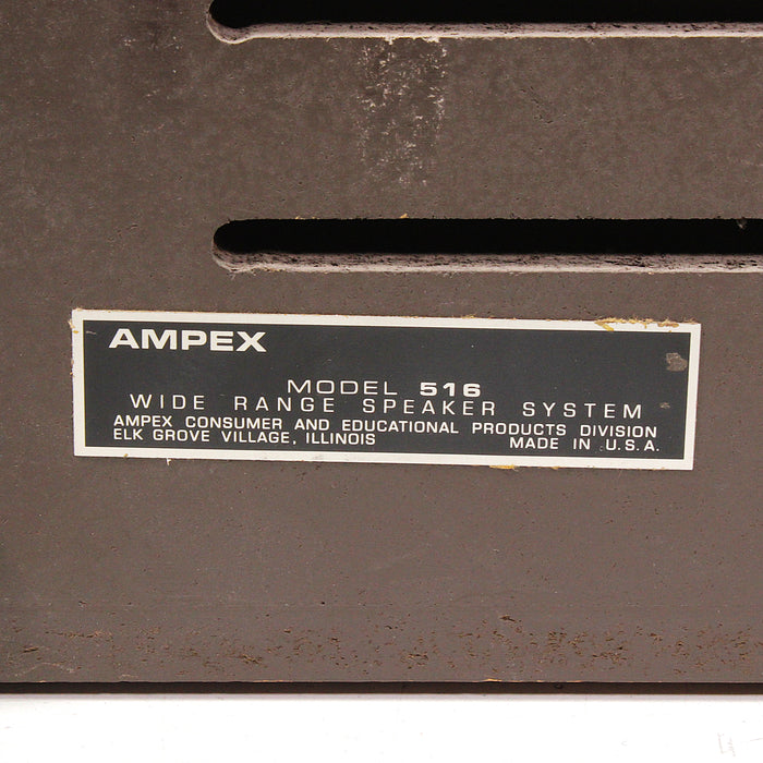 Ampex 516 Vintage Bookshelf Speakers Made in U.S.A. (1970s)-Speakers-SpenCertified-vintage-refurbished-electronics