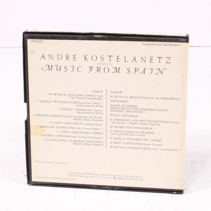 André Kostelanetz Music from Spain Reel to Reel Tape 7" 1/4" 7½ IPS Masterworks Stereo Tape Vintage Orchestral Exotica-Reel-to-Reel Tape-SpenCertified-vintage-refurbished-electronics