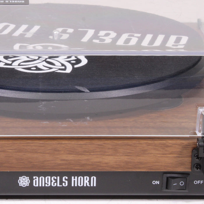 Angels Horn HP-H002 Belt-Drive Turntable Audio-Technica AT3600L Walnut Finish (ORIGINAL BOX)-Turntables & Record Players-SpenCertified-vintage-refurbished-electronics