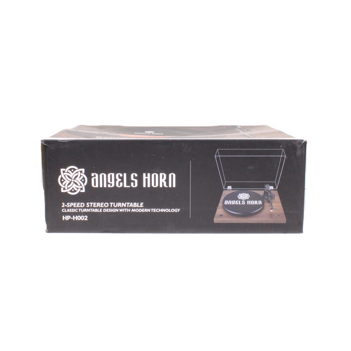 Angels Horn HP-H002 Belt-Drive Turntable Audio-Technica AT3600L Walnut Finish (ORIGINAL BOX)-Turntables & Record Players-SpenCertified-vintage-refurbished-electronics