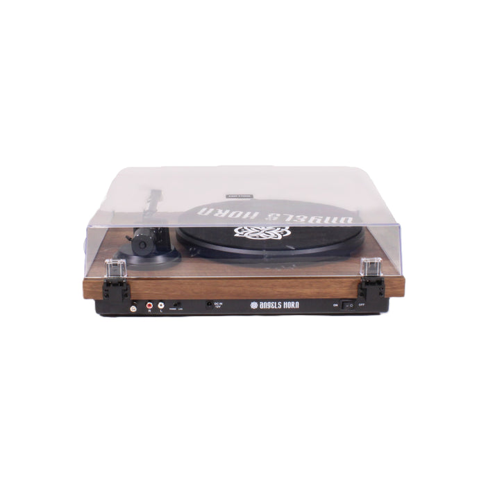 Angels Horn HP-H002 Belt-Drive Turntable Audio-Technica AT3600L Walnut Finish (ORIGINAL BOX)-Turntables & Record Players-SpenCertified-vintage-refurbished-electronics