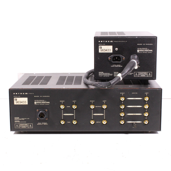 Anthem Pre 1 Stereo Preamplifier and Pre 1 Supply Tube Preamp with Phono Stage (1995-98)-Preamps-SpenCertified-vintage-refurbished-electronics