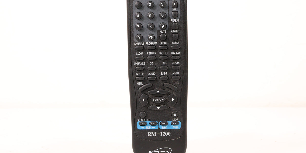 Apex Digital RM-1200 Remote Control for DVD Player AD-1200 and More ...