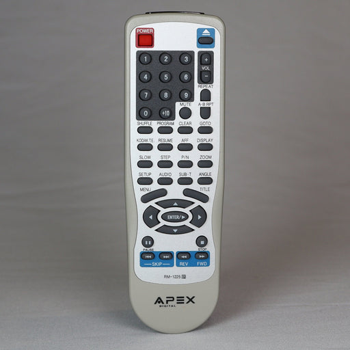 Apex RM-1225 Remote Control for DVD Player Model AD-1225-Remote-SpenCertified-vintage-refurbished-electronics