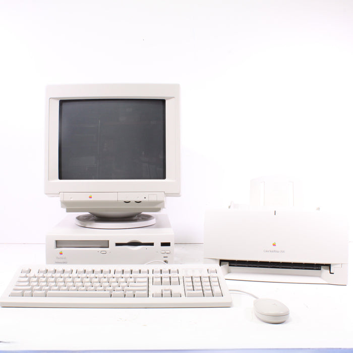 Apple Macintosh Performa 630CD Complete Vintage Bundle with Monitor, Keyboard/Mouse, Printer, Games, Manuals, and Accessories-Computer Monitors-SpenCertified-vintage-refurbished-electronics