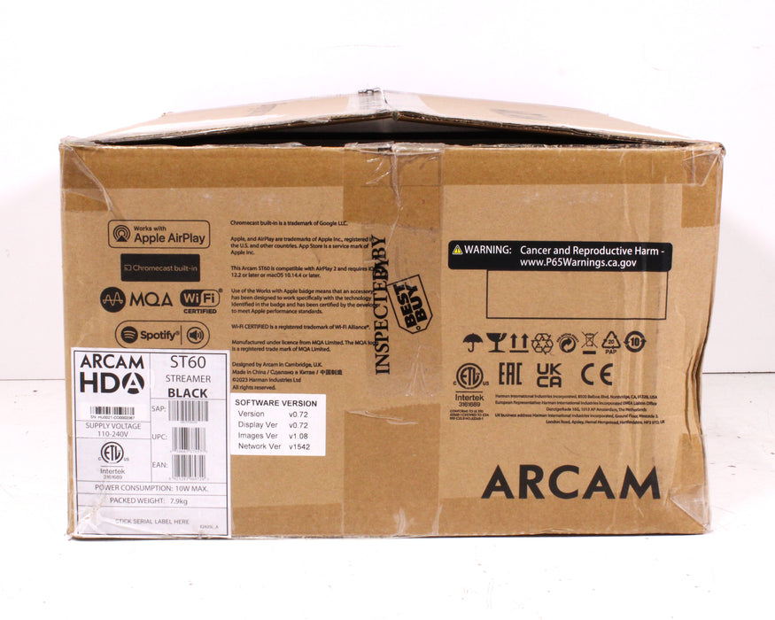 Arcam ST60 Streaming Music Player Wi-Fi, Apple AirPlay 2 w/ Original Box-Preamps-SpenCertified-vintage-refurbished-electronics
