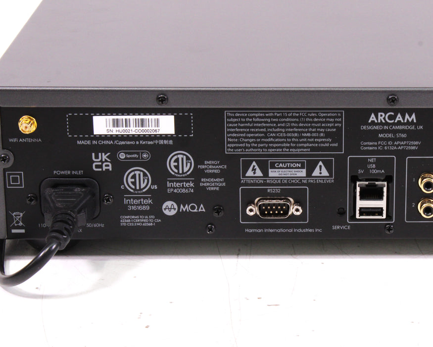 Arcam ST60 Streaming Music Player w/ Wi-Fi, Apple AirPlay 2-Preamps-SpenCertified-vintage-refurbished-electronics