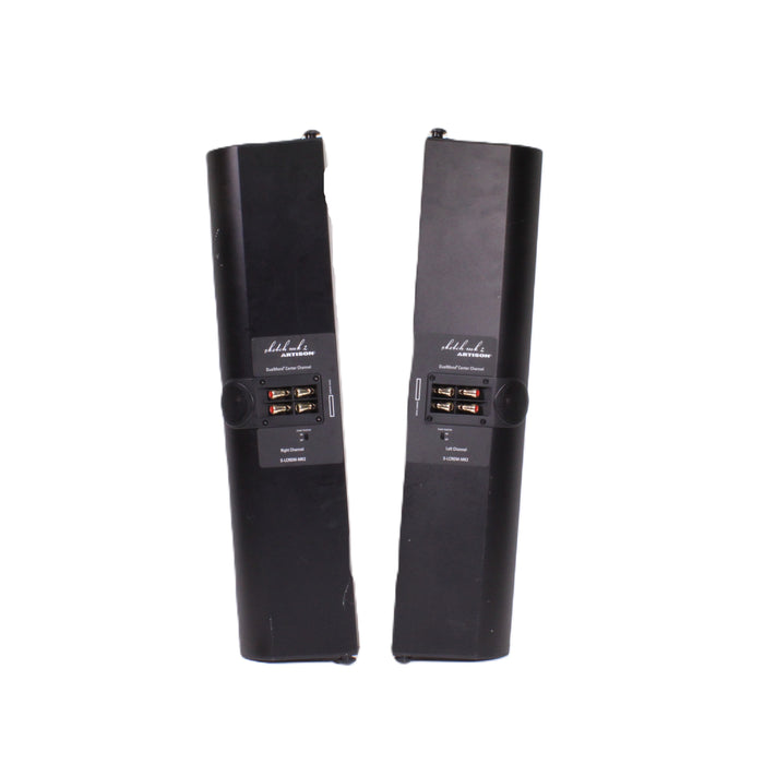 Artison Sketch MK2 S-LCRDM-MK2 DualMono LCR On-Wall Speakers Pair Black-Speakers-SpenCertified-vintage-refurbished-electronics