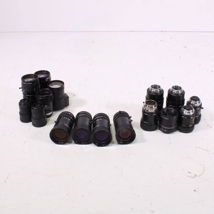 Assorted Camera Lenses Bundle of 22 (Rainbow, Fujinon, Canon, and More)-Camera Lenses-SpenCertified-vintage-refurbished-electronics