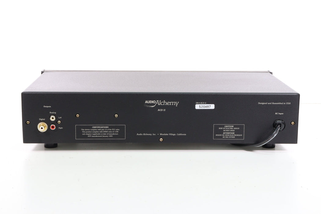 Audio Alchemy ACD II Digitally Controlled Tracking Servo System-CD Players & Recorders-SpenCertified-vintage-refurbished-electronics