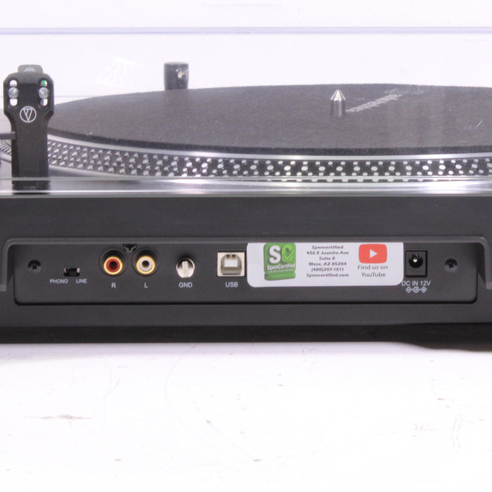 Audio-Technica AT-LP120XUSB Direct Drive Turntable Phono USB Quartz Lock-Turntables & Record Players-SpenCertified-vintage-refurbished-electronics