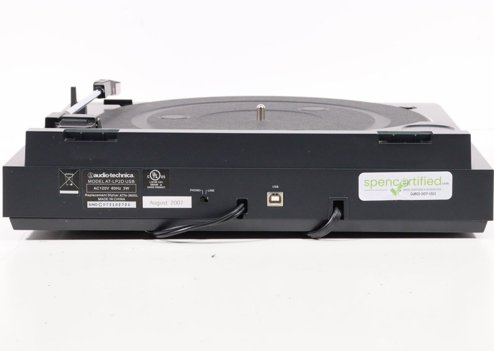 Audio-Technica AT-LP2D USB Stereo Turntable LP-to-Digital Recording System-Turntables & Record Players-SpenCertified-vintage-refurbished-electronics