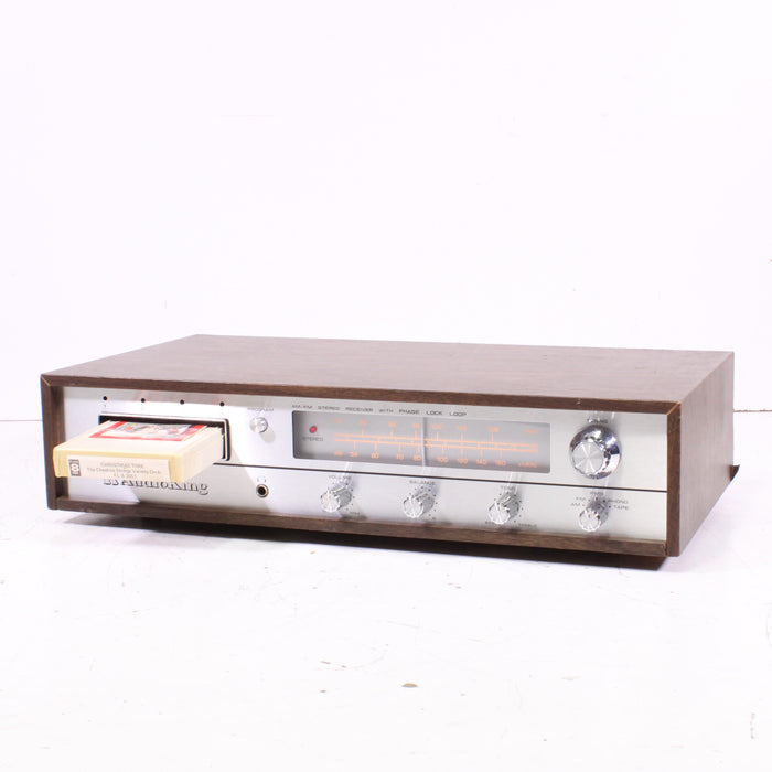 AudioKing AM/FM Stereo 8-Track Player Silver Face Vintage Receiver-8 Track Player-SpenCertified-vintage-refurbished-electronics