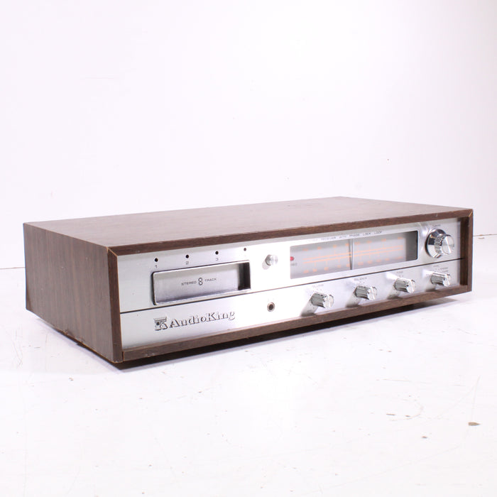 AudioKing AM/FM Stereo 8-Track Player Silver Face Vintage Receiver-8 Track Player-SpenCertified-vintage-refurbished-electronics