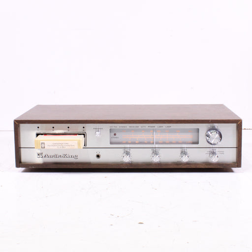 AudioKing AM/FM Stereo 8-Track Player Silver Face Vintage Receiver-8 Track Player-SpenCertified-vintage-refurbished-electronics