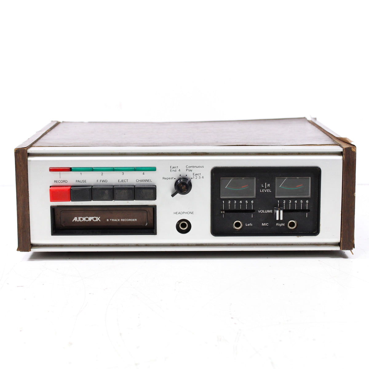 Audiovox C-815R Vintage 8-Track Tape Recorder Deck Wooden Case (1970s ...