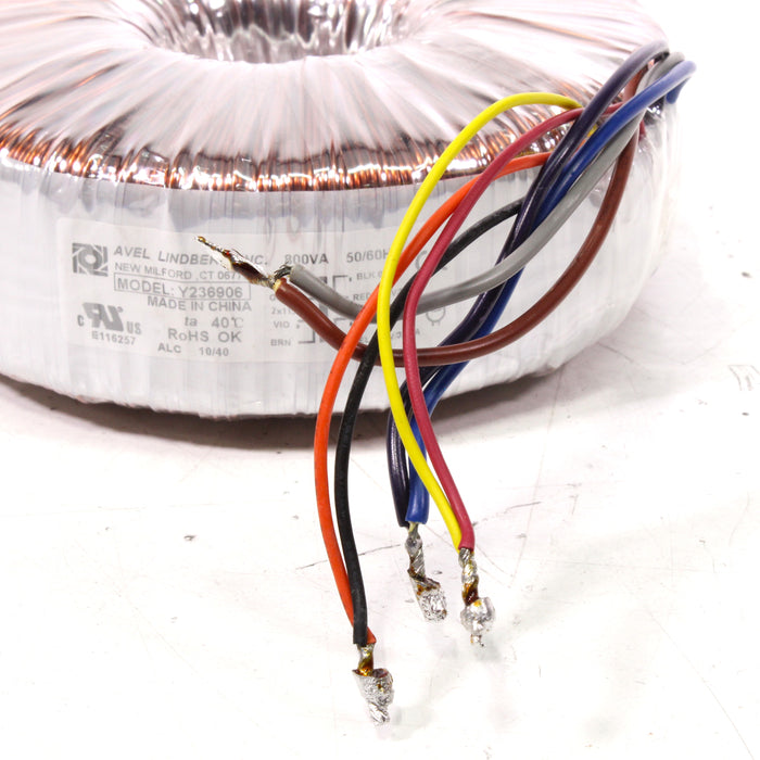 Avel Lindberg Y236906 Toroidal Transformer 800VA 50/60Hz-Parts-SpenCertified-vintage-refurbished-electronics