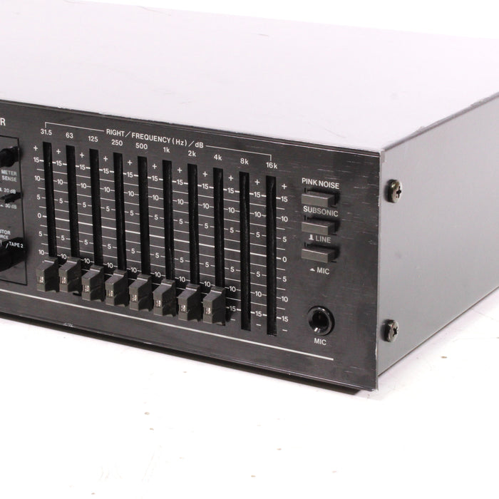 BSR EQ-3000 10-Band Stereo Frequency Graphic Equalizer Spectrum Analyzer-Equalizers-SpenCertified-vintage-refurbished-electronics