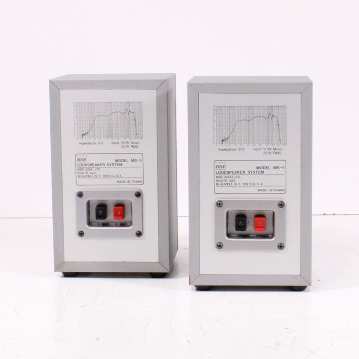 BSR MS‑5 Loudspeaker System & MR‑20 Stereo Receiver Set-Speakers-SpenCertified-vintage-refurbished-electronics