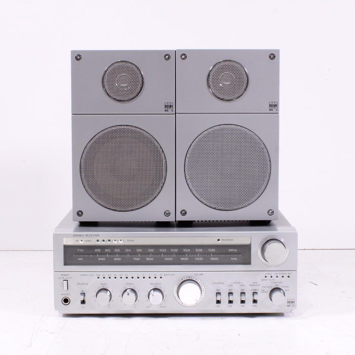 BSR MS‑5 Loudspeaker System & MR‑20 Stereo Receiver Set-Speakers-SpenCertified-vintage-refurbished-electronics