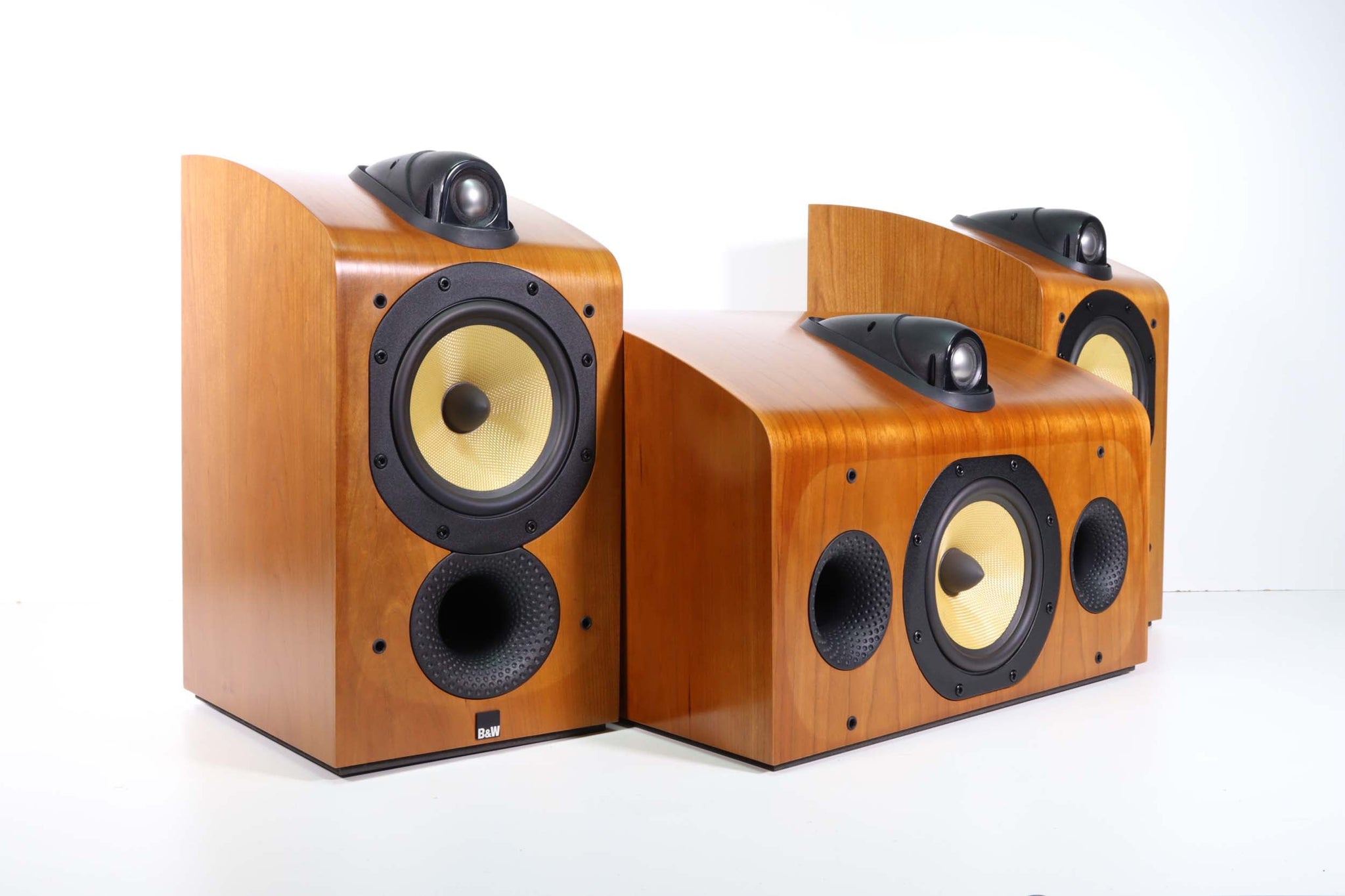 B&W Bookshelf Speakers and Center Channel High End (HTM7 Center/705 Bo