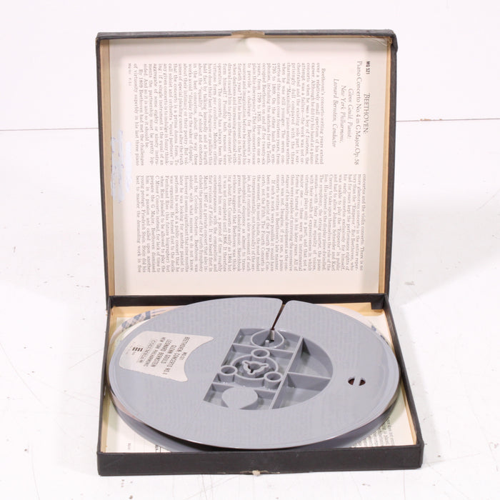 Beethoven Op. 58 – Glenn Gould, Piano – Leonard Bernstein / New York Philharmonic Reel to Reel Tape 7" 1/4" 7½ IPS Columbia Stereo Tape-Reel-to-Reel Tape-SpenCertified-vintage-refurbished-electronics