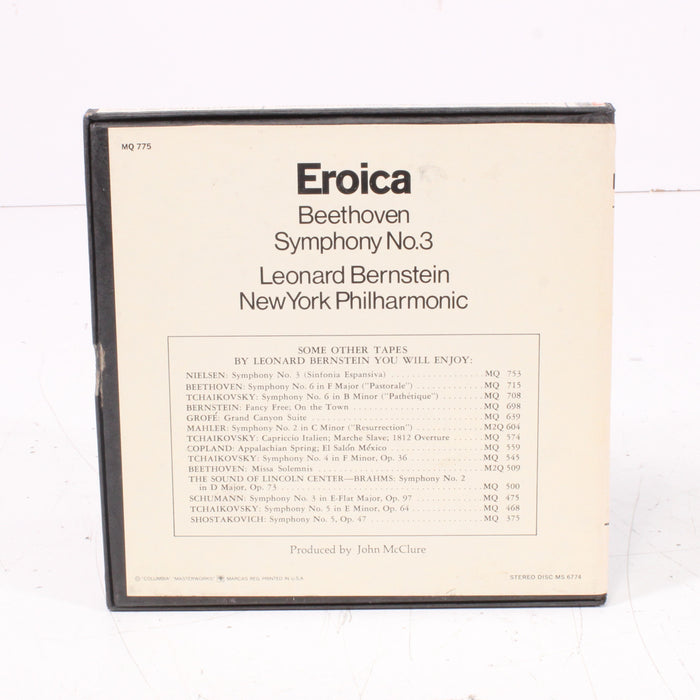 Beethoven – Symphony No. 3 "Eroica" – Leonard Bernstein Conducts the New York Philharmonic Reel to Reel Tape 7" 1/4" 7½ IPS Columbia Masterworks-Reel-to-Reel Tape-SpenCertified-vintage-refurbished-electronics
