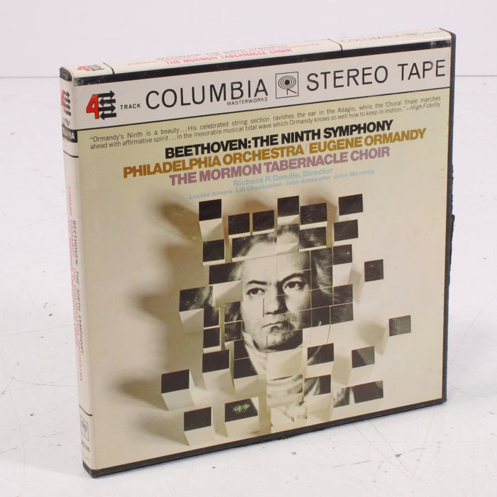 Beethoven – The Philadelphia Orchestra / Eugene Ormandy / The Mormon Tabernacle Choir Reel to Reel Tape 7" 1/4" 7½ IPS Columbia Stereo Tape-Reel-to-Reel Tape-SpenCertified-vintage-refurbished-electronics